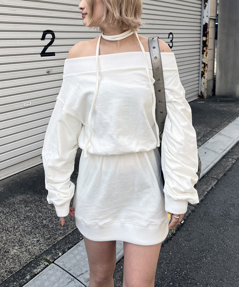 ピグメントオフショルワンピース 詳細画像 オフホワイト 1