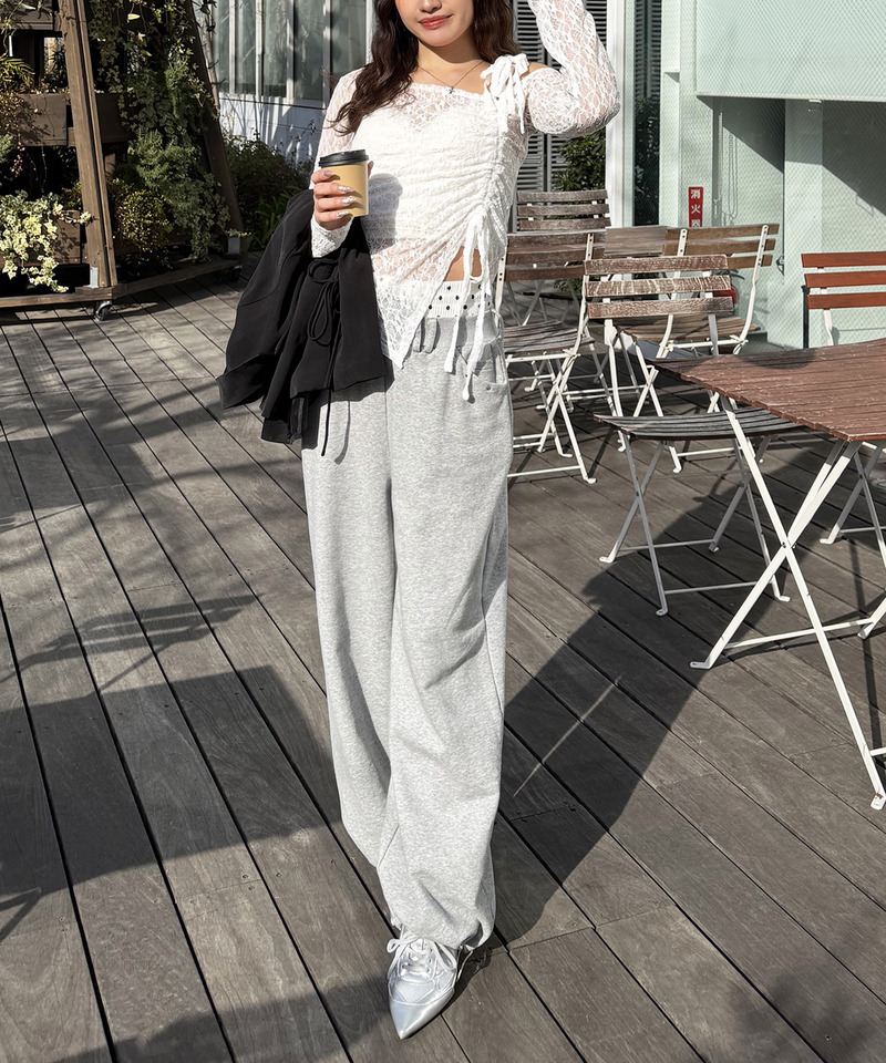 ワンショルドロストレーストップス 詳細画像 ホワイト 2