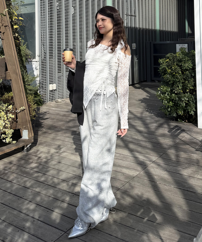 ワンショルドロストレーストップス 詳細画像 ホワイト 5