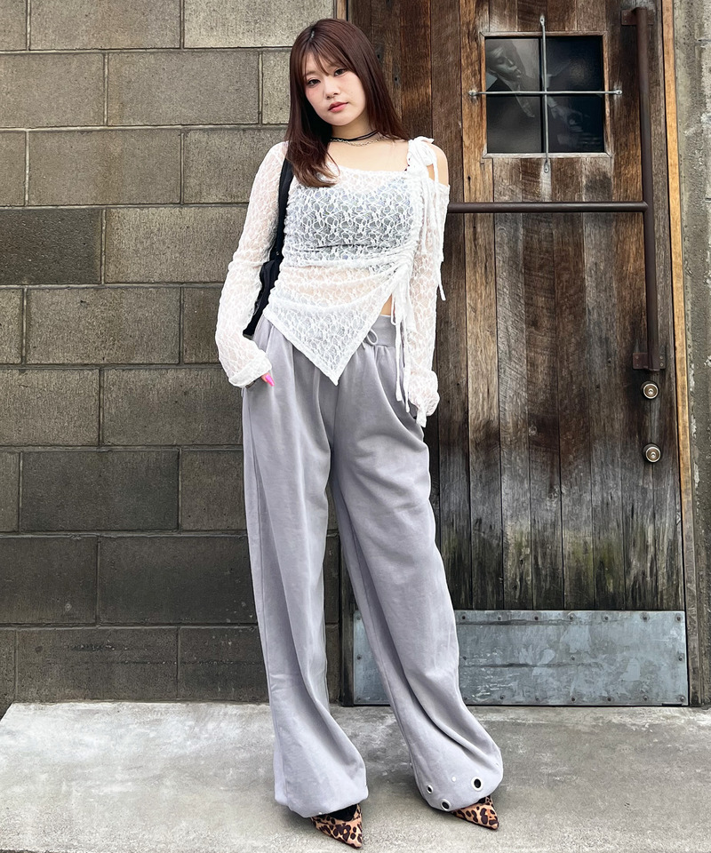 ワンショルドロストレーストップス 詳細画像 ホワイト 6