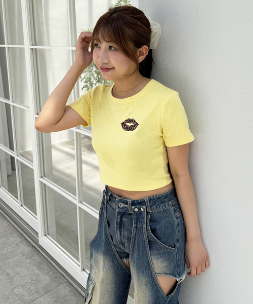 【SPIRAL LIP】マイクロミニＴシャツ 詳細画像