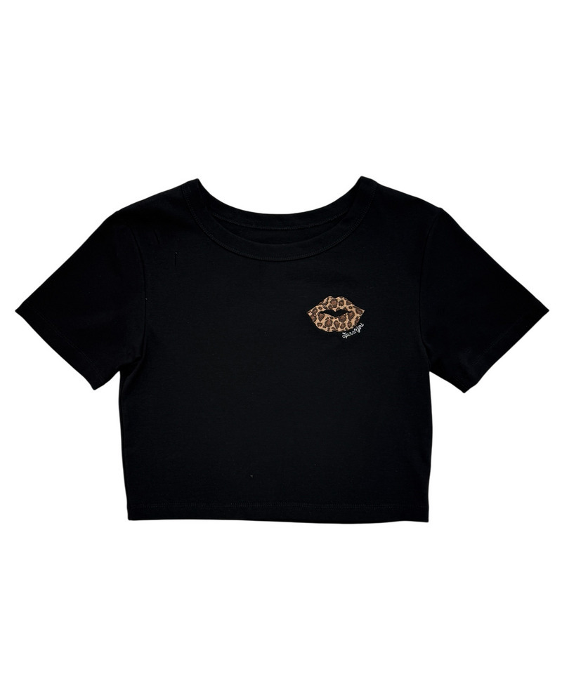 【SPIRAL LIP】マイクロミニＴシャツ 詳細画像 ブラック 3