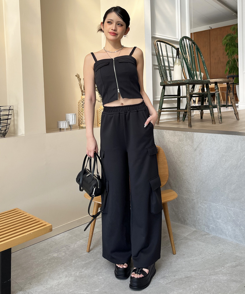 ベルトデザイン厚底サンダル 詳細画像 ブラック 5