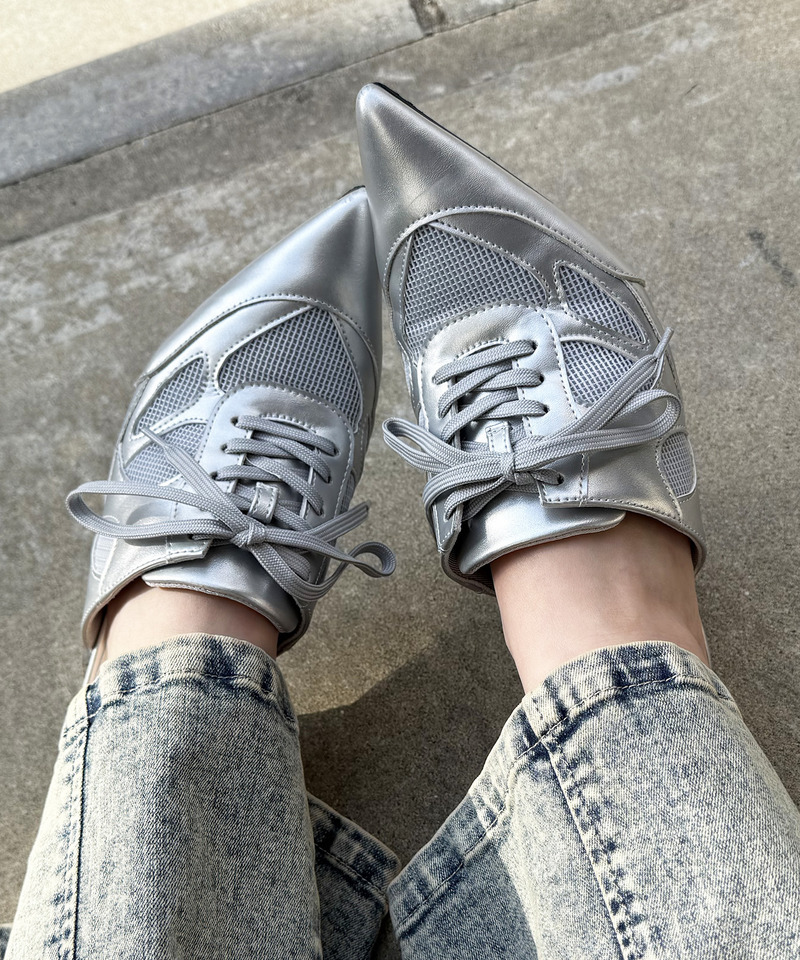 ポインテッドスニーカーミュール 詳細画像 シルバー 1