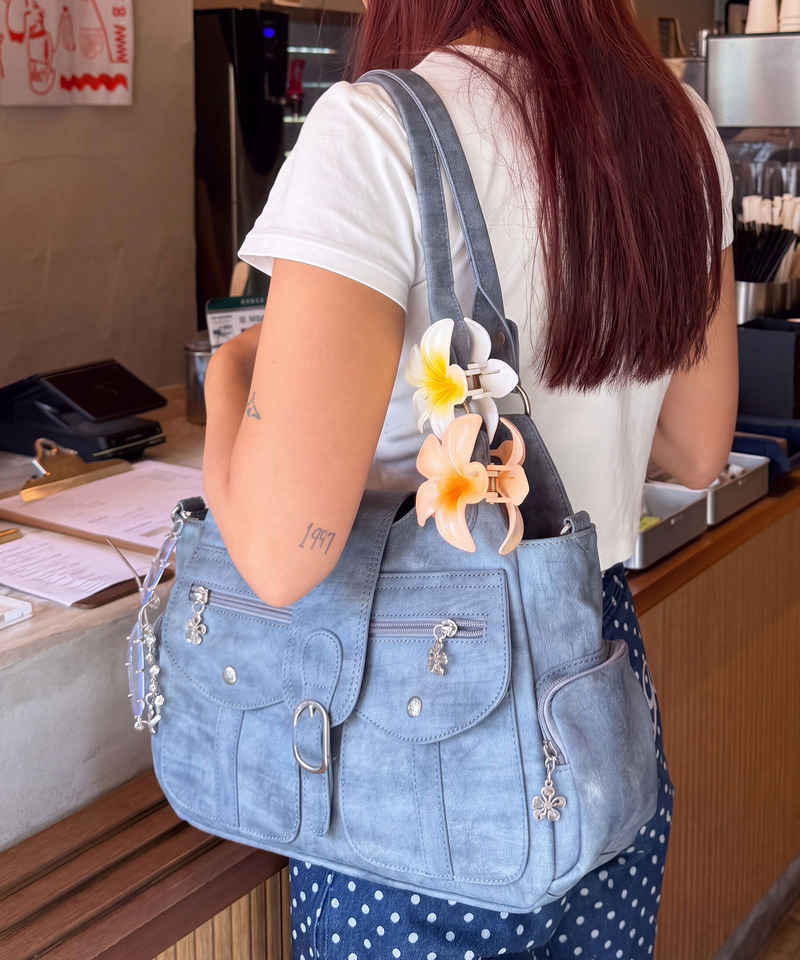 【SPIRAL WASH】ポケットBAG 詳細画像 ブルー 4