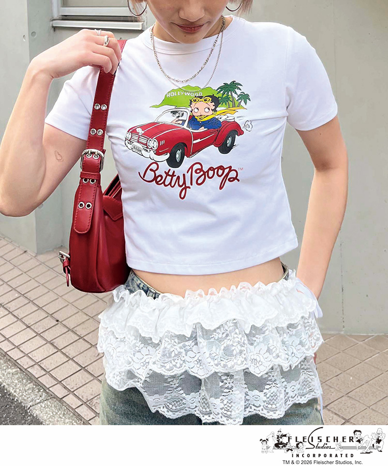 【BETTY BOOP&trade;】マイクロミニＴシャツ 詳細画像 ホワイト 1