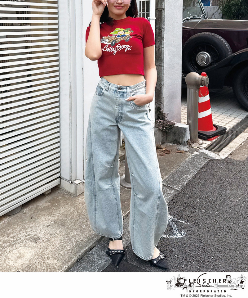 【BETTY BOOP&trade;】マイクロミニＴシャツ 詳細画像 レッド 2