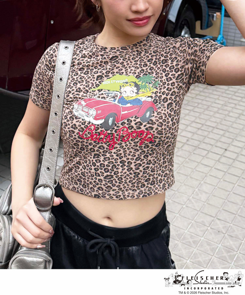 【BETTY BOOP&trade;】マイクロミニＴシャツ 詳細画像 レオパード 1