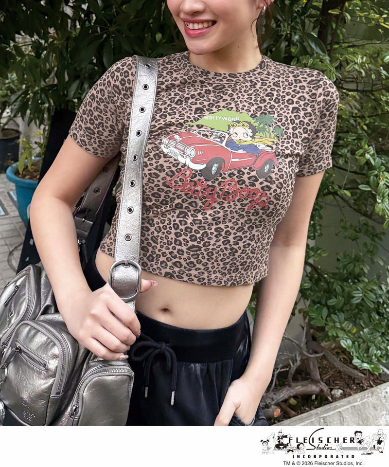 【BETTY BOOP&trade;】マイクロミニＴシャツ 詳細画像 レオパード 2