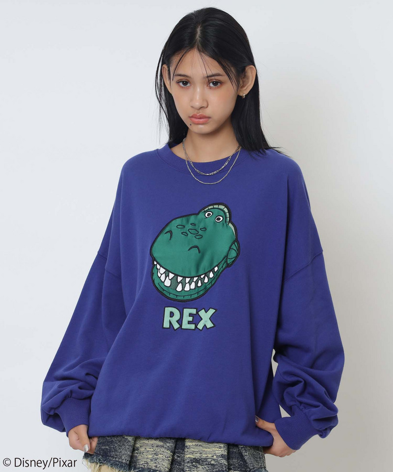 【Disney/Pixar/レックス】裏毛プルオーバー 詳細画像 ブルー 1