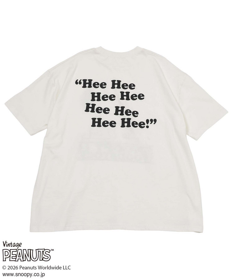 【PEANUTS/SNOOPY&WOODSTOCK】スヌーピー＆ウッドストックＴシャツ 詳細画像 ホワイト 4