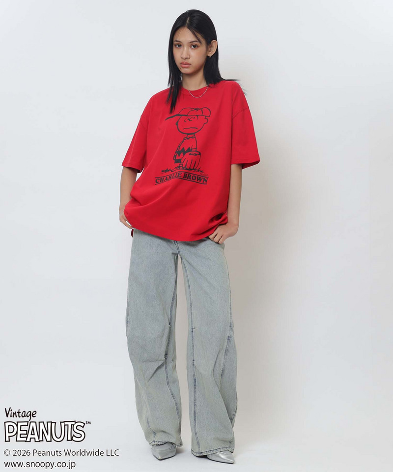 【PEANUTS/CHARIE BROWN】チャーリーブラウンＴシャツ 詳細画像 レッド 3