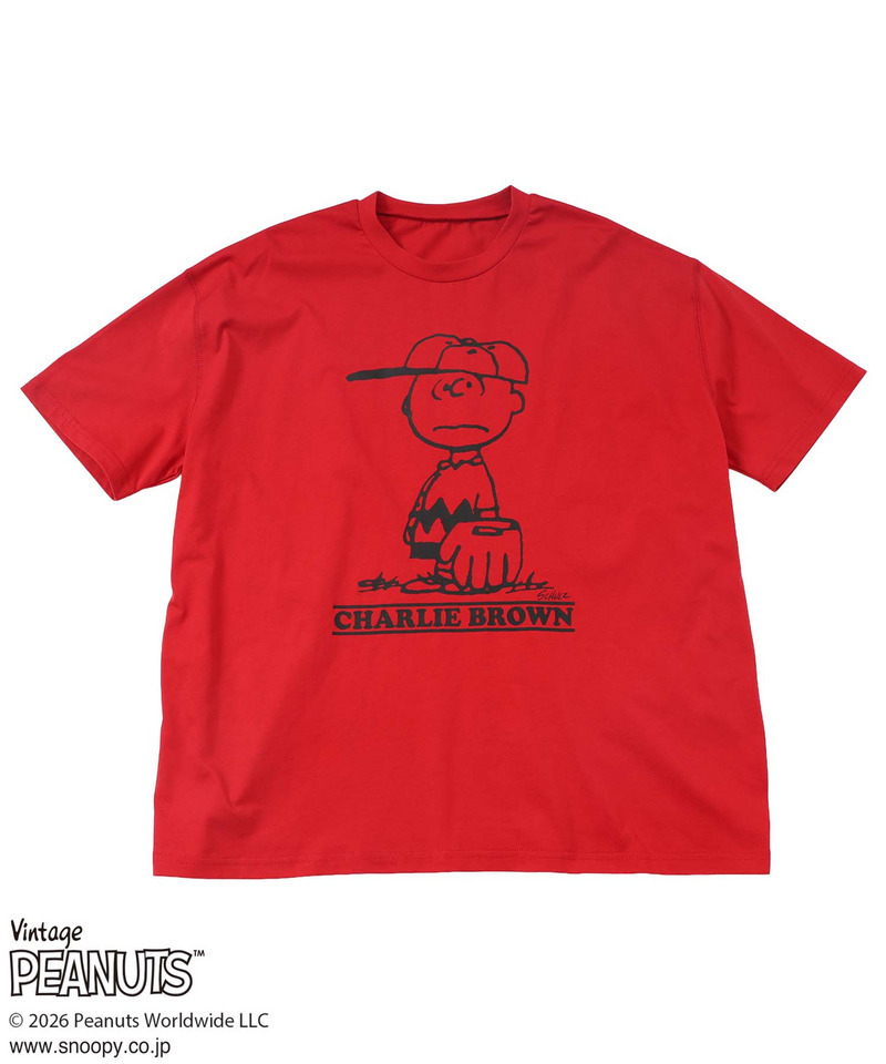 【PEANUTS/CHARIE BROWN】チャーリーブラウンＴシャツ 詳細画像 レッド 4