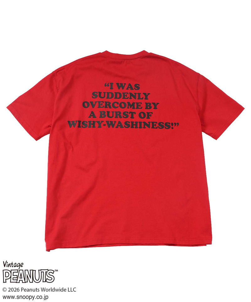 【PEANUTS/CHARIE BROWN】チャーリーブラウンＴシャツ 詳細画像 レッド 5