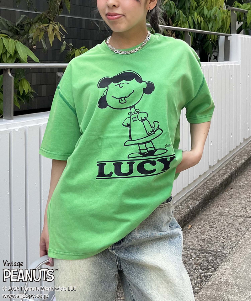【PEANUTS/LUCY】ルーシーＴシャツ 詳細画像 グリーン 7