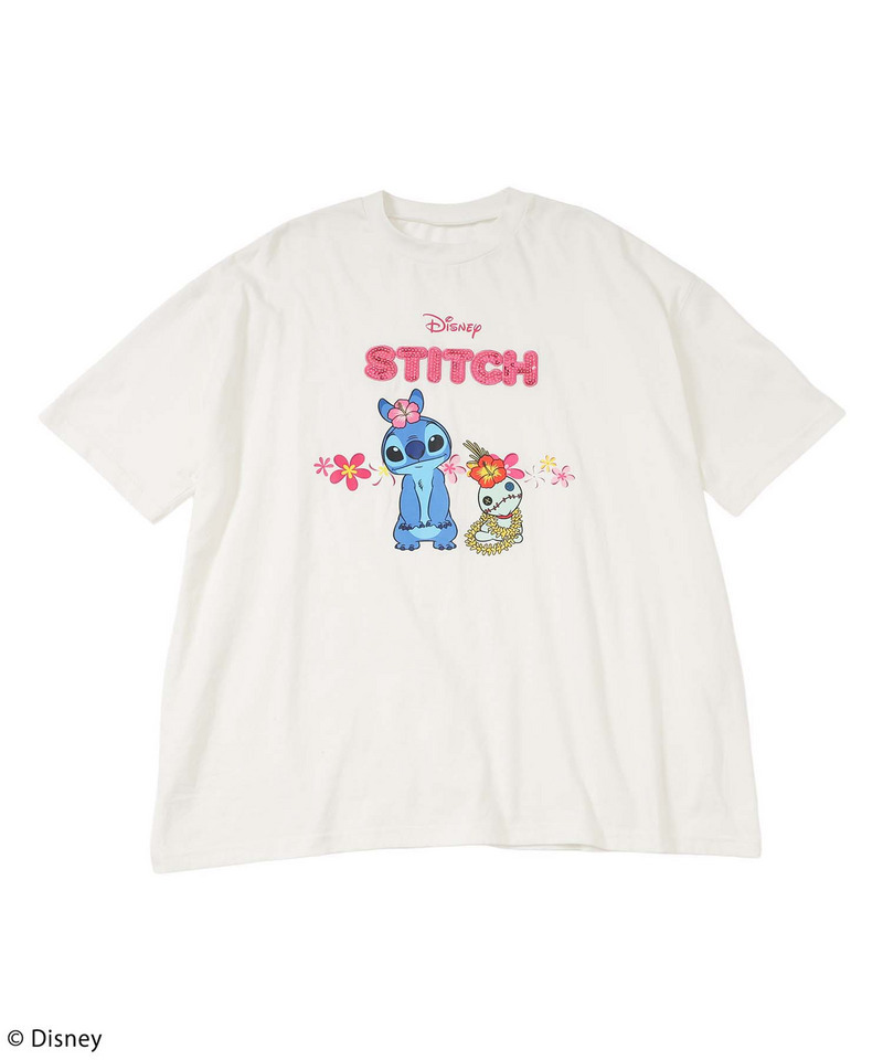【Disney/ディズニー/スティッチ】オーバーＴシャツ 詳細画像 ホワイト 7