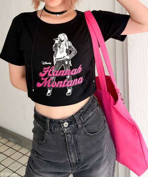【Disney】シークレット・アイドル ハンナ・モンタナ / ラメロゴちびTシャツ