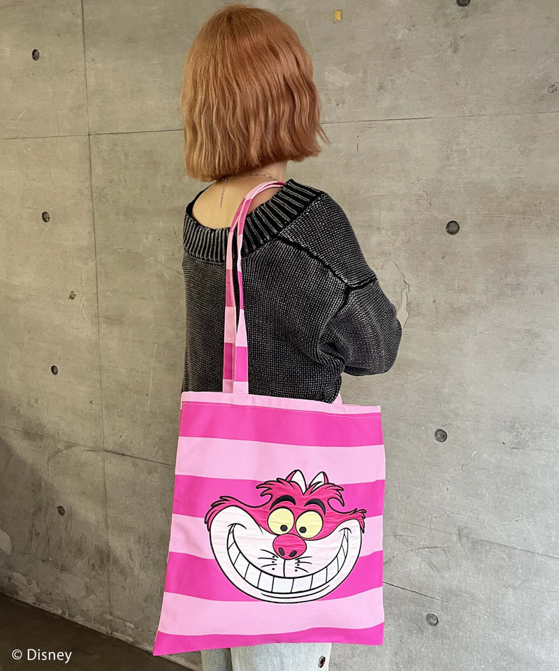 【Disney/ディズニー/チェシャ猫】トートバッグ 詳細画像 ピンク 3