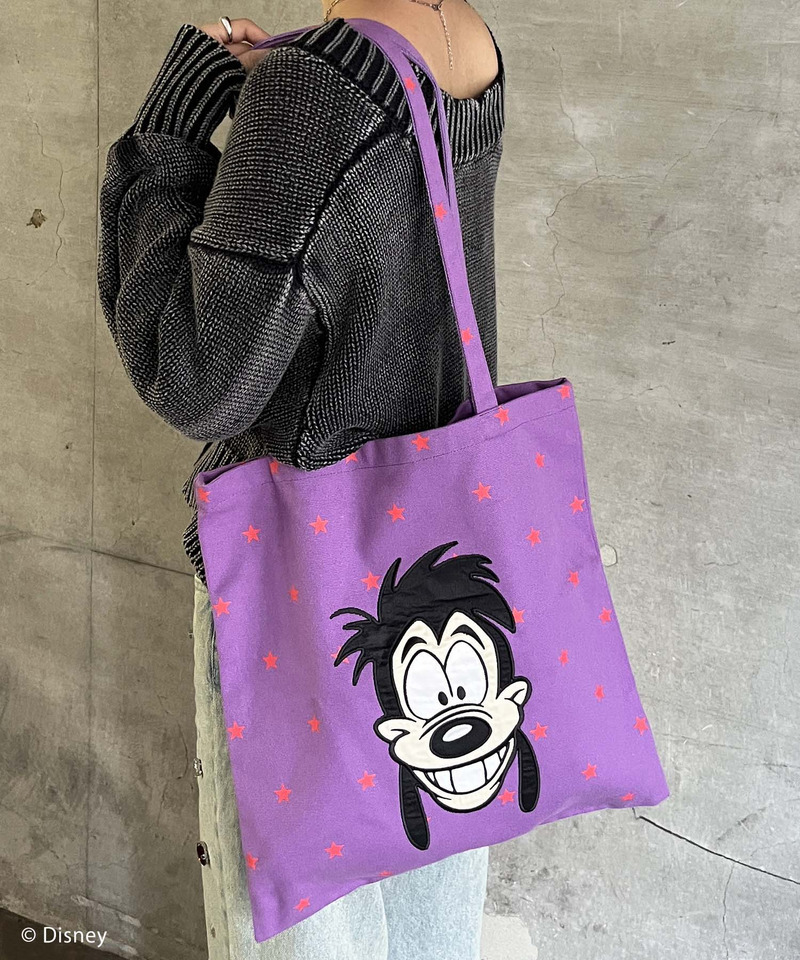 【Disney/ディズニー/マックス】トートバッグ 詳細画像 パープル 3
