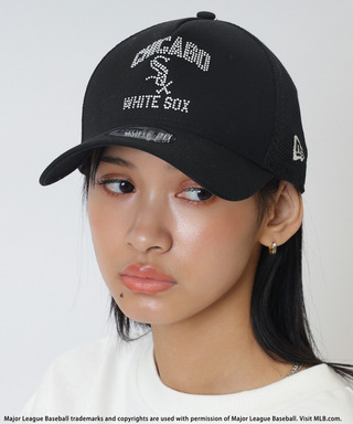 【NEW ERA】MLBラインストーンロゴ9FORTY A-Frameキャップ