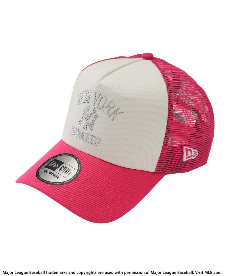 【NEW ERA】MLBラインストーンロゴ9FORTY A-Frameキャップ 詳細画像 ピンク 4
