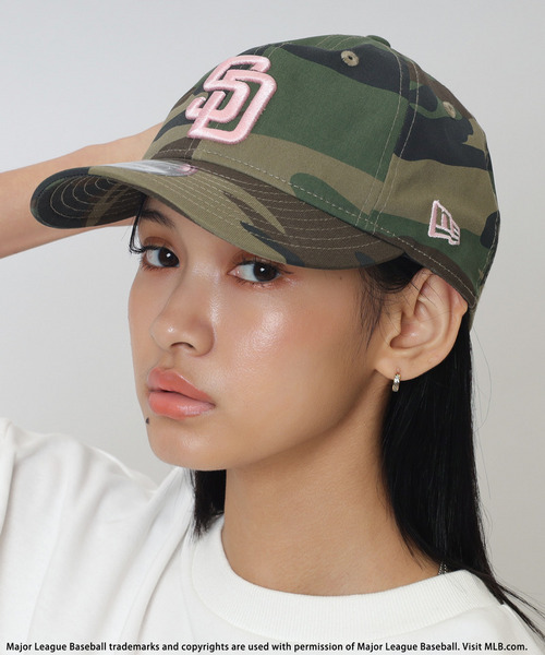 【NEW ERA】MLBロゴ総柄9TWENTYキャップ 詳細画像