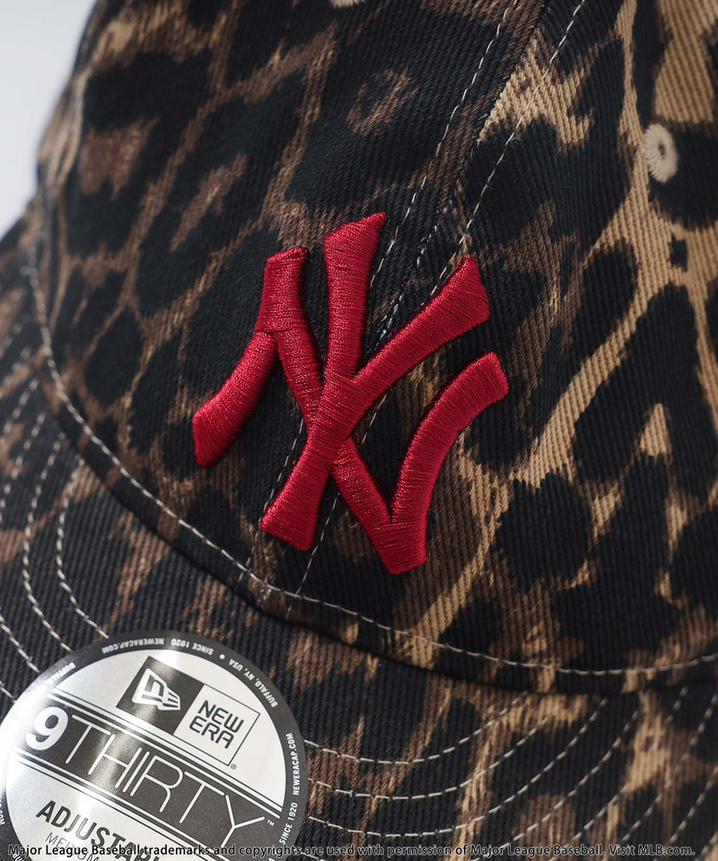 【NEW ERA】MLBロゴ総柄9TWENTYキャップ 詳細画像 レオパード 6