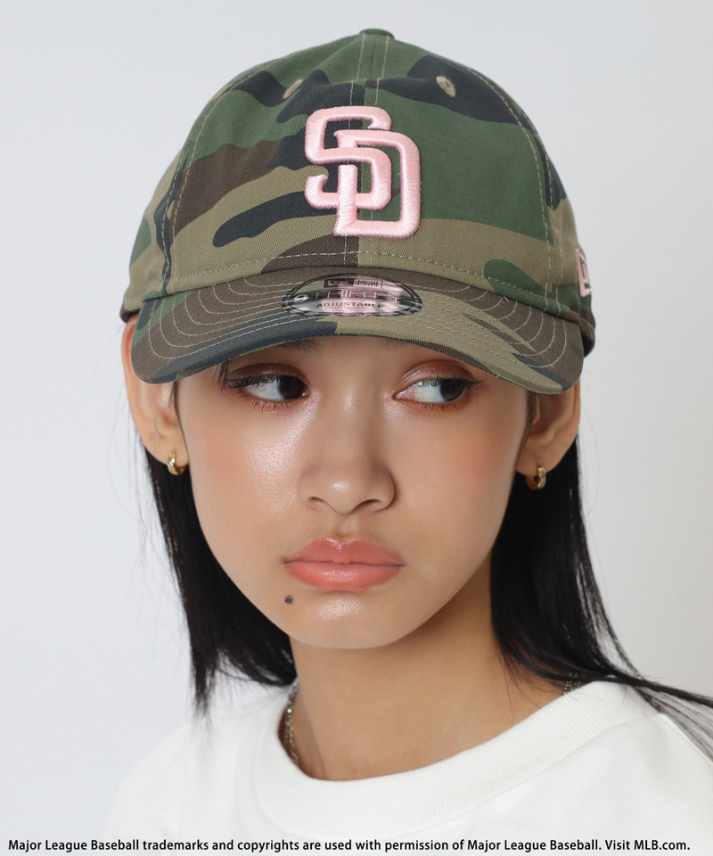 【NEW ERA】MLBロゴ総柄9TWENTYキャップ 詳細画像 カーキ系 2