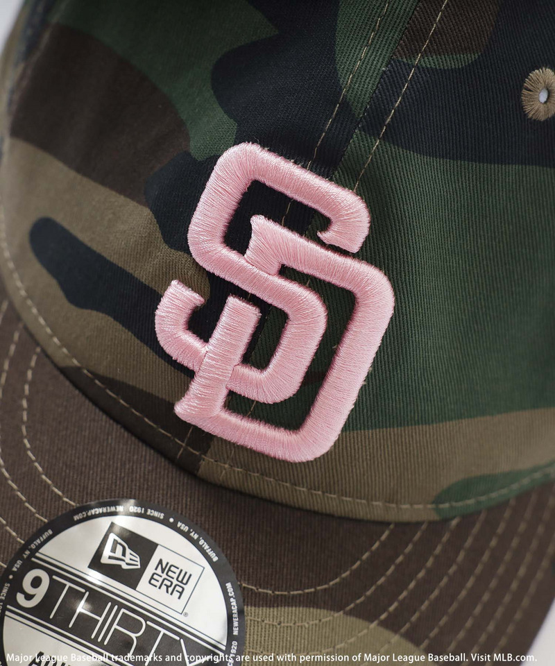 【NEW ERA】MLBロゴ総柄9TWENTYキャップ 詳細画像 カーキ系 6