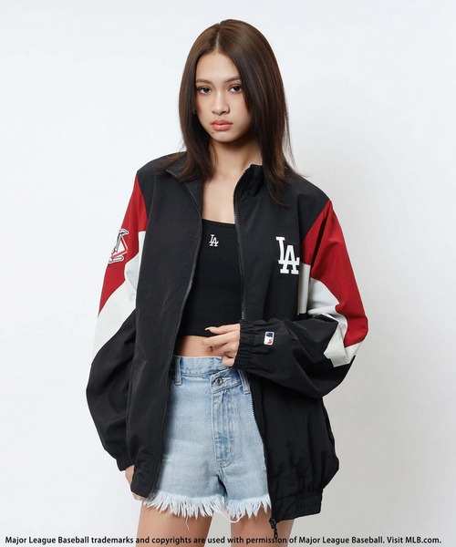 【MLB】ドルマン配色ナイロンブルゾン 詳細画像