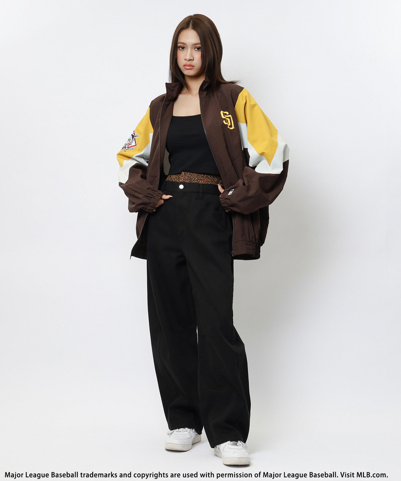 【MLB】ドルマン配色ナイロンブルゾン 詳細画像 ブラウン系 4