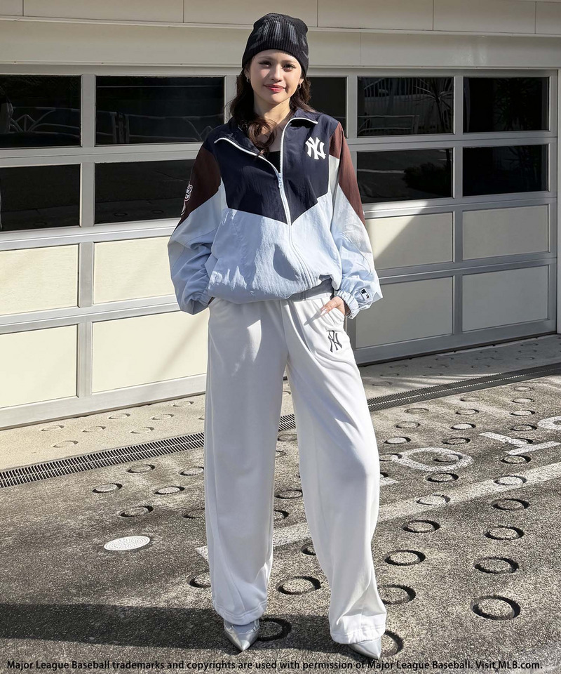 【MLB】ドルマン配色ナイロンブルゾン 詳細画像 ブルー系 6