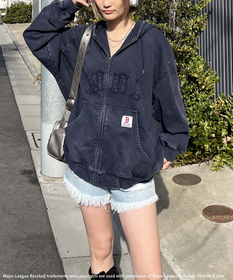 【MLB】ZIPビッグフーディー 詳細画像 ネイビー 7