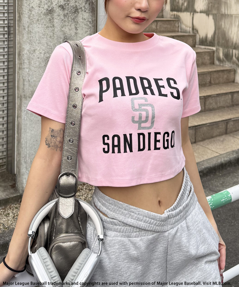 【MLB】プリントロゴTシャツ 詳細画像 ピンク 5