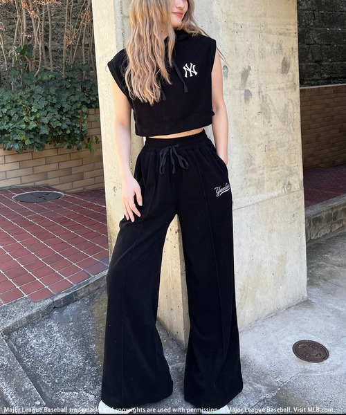 【MLB】ロゴパイルフーディーセットアップ 詳細画像