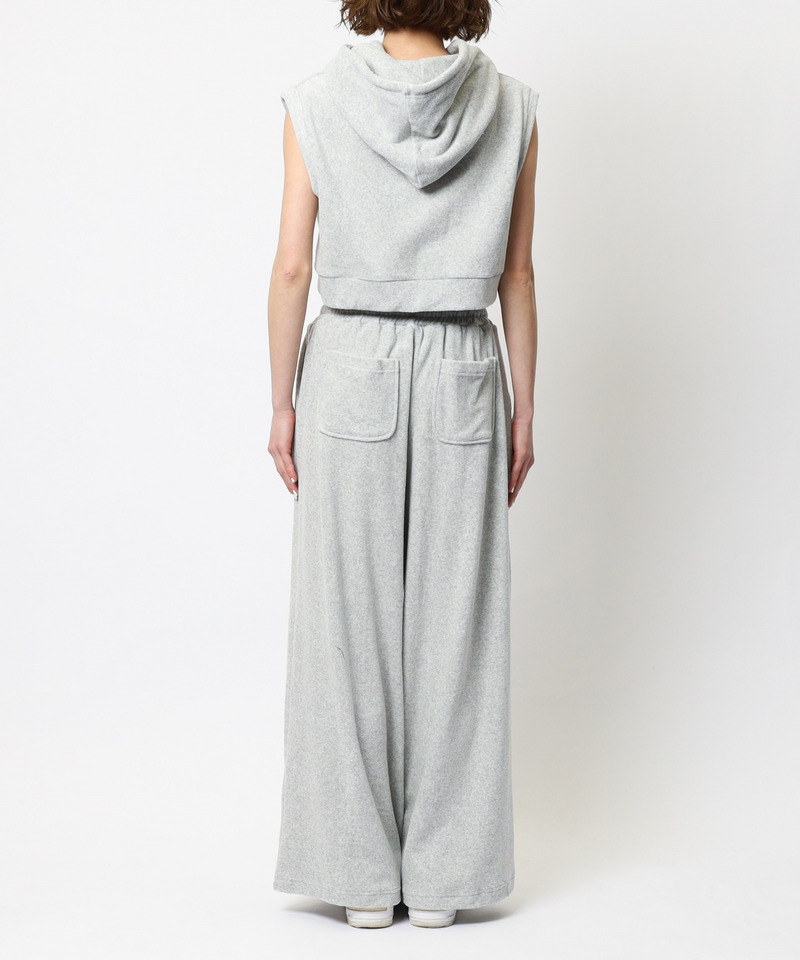 【MLB】ロゴパイルフーディーセットアップ 詳細画像 グレー 5