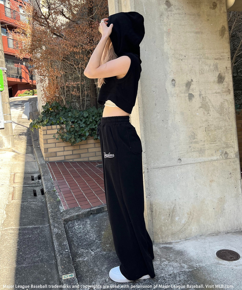 【MLB】ロゴパイルフーディーセットアップ 詳細画像 ブラック 3