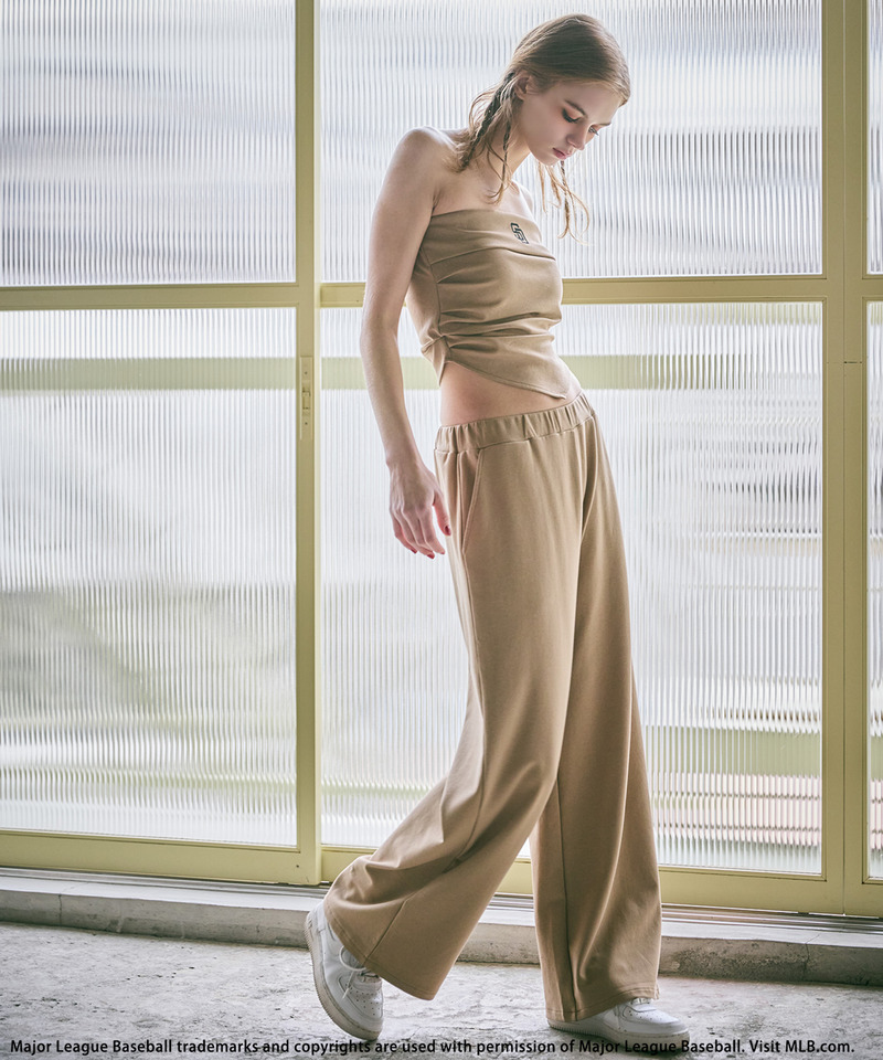 【MLB】ロゴベアポンチセットアップ 詳細画像 ベージュ 1