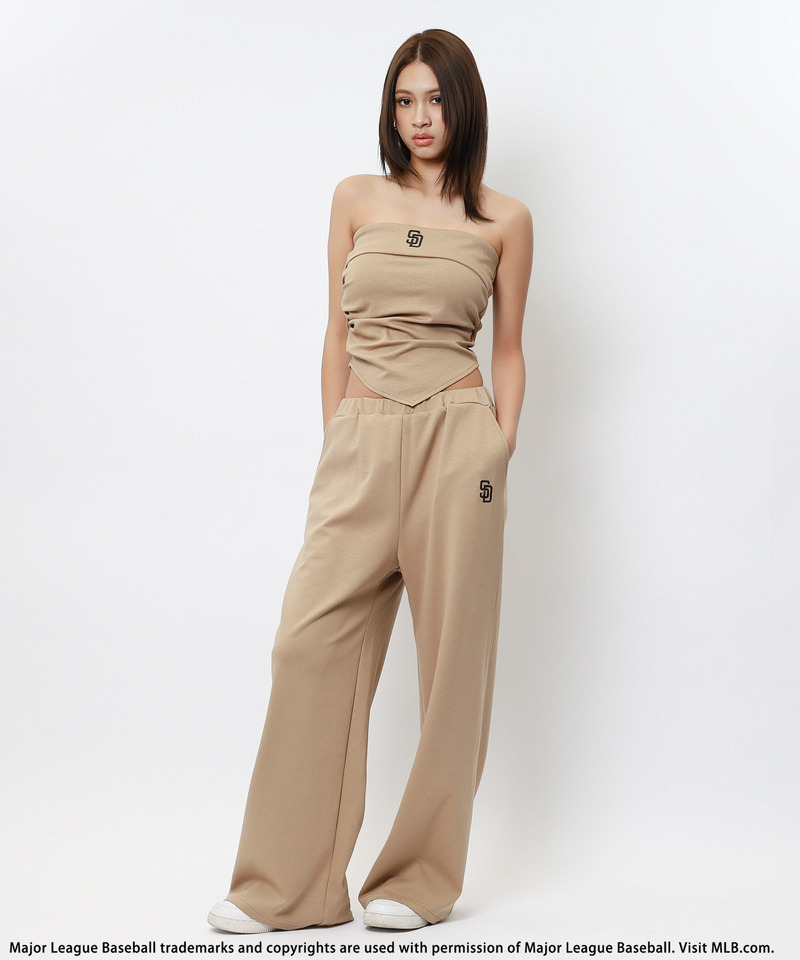 【MLB】ロゴベアポンチセットアップ 詳細画像 ベージュ 5