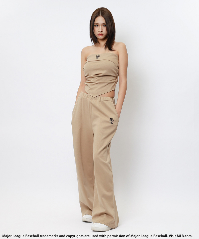 【MLB】ロゴベアポンチセットアップ 詳細画像 ベージュ 6