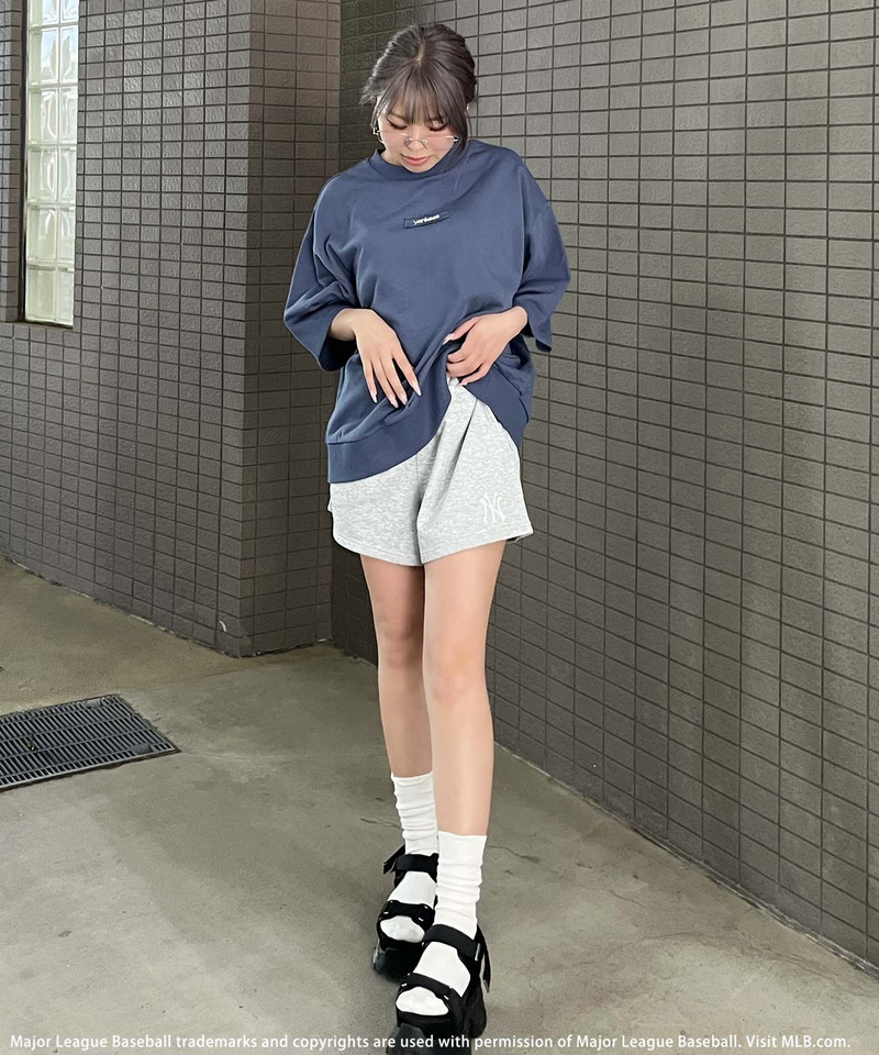 【MLB】ハーフサイズPO&times;ショートパンツ 詳細画像 グレー系 6